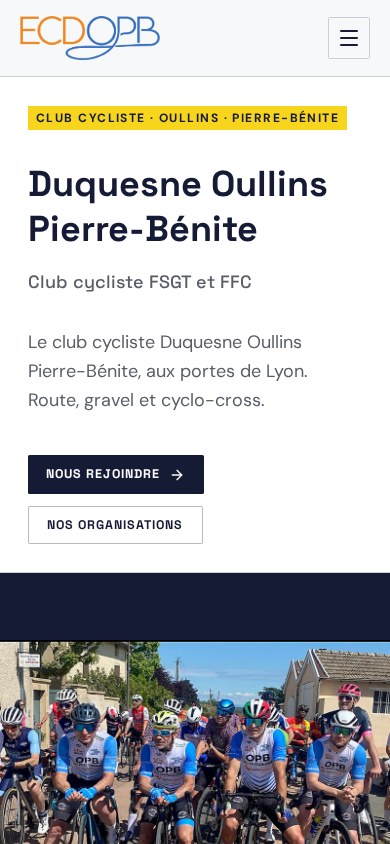 Site internet de Duquesne Oullins Pierre-Bénite, club cycliste près de Lyon, créé par Slowb